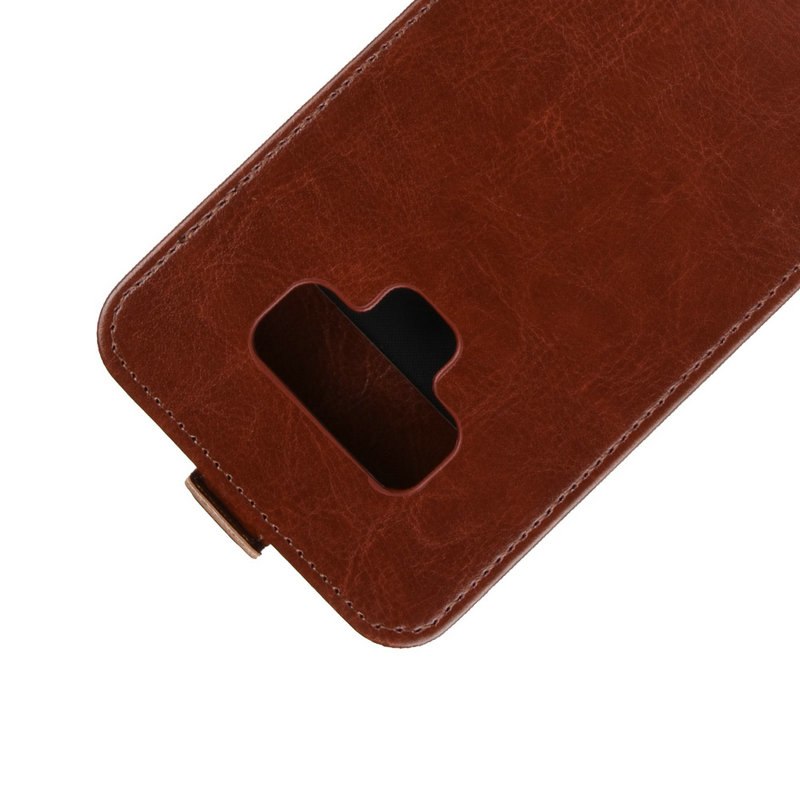 Case Samsung Galaxy Note 9 #เคสฝาพับแนวตั้งหนัง PU Crazy Horse