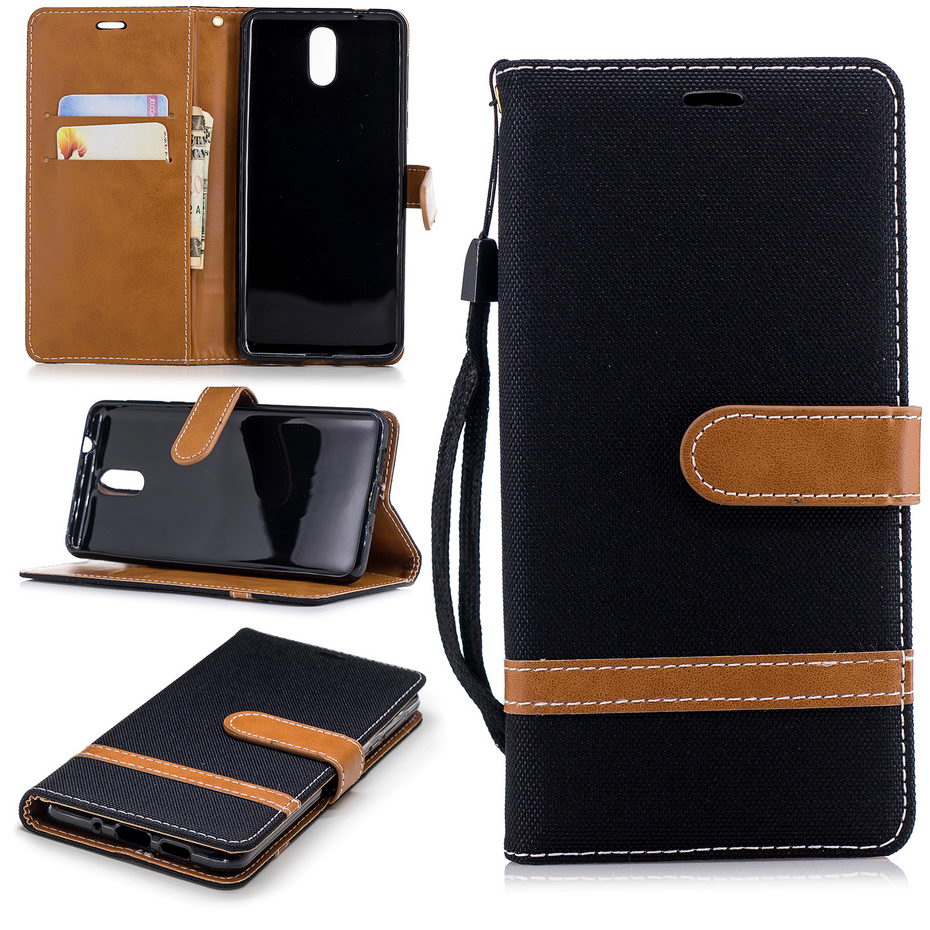 Case Nokia 3.1 #เคสฝาพับหนัง PU พร้อมสายคล้องมือสีสันสวยงามทันสมัย