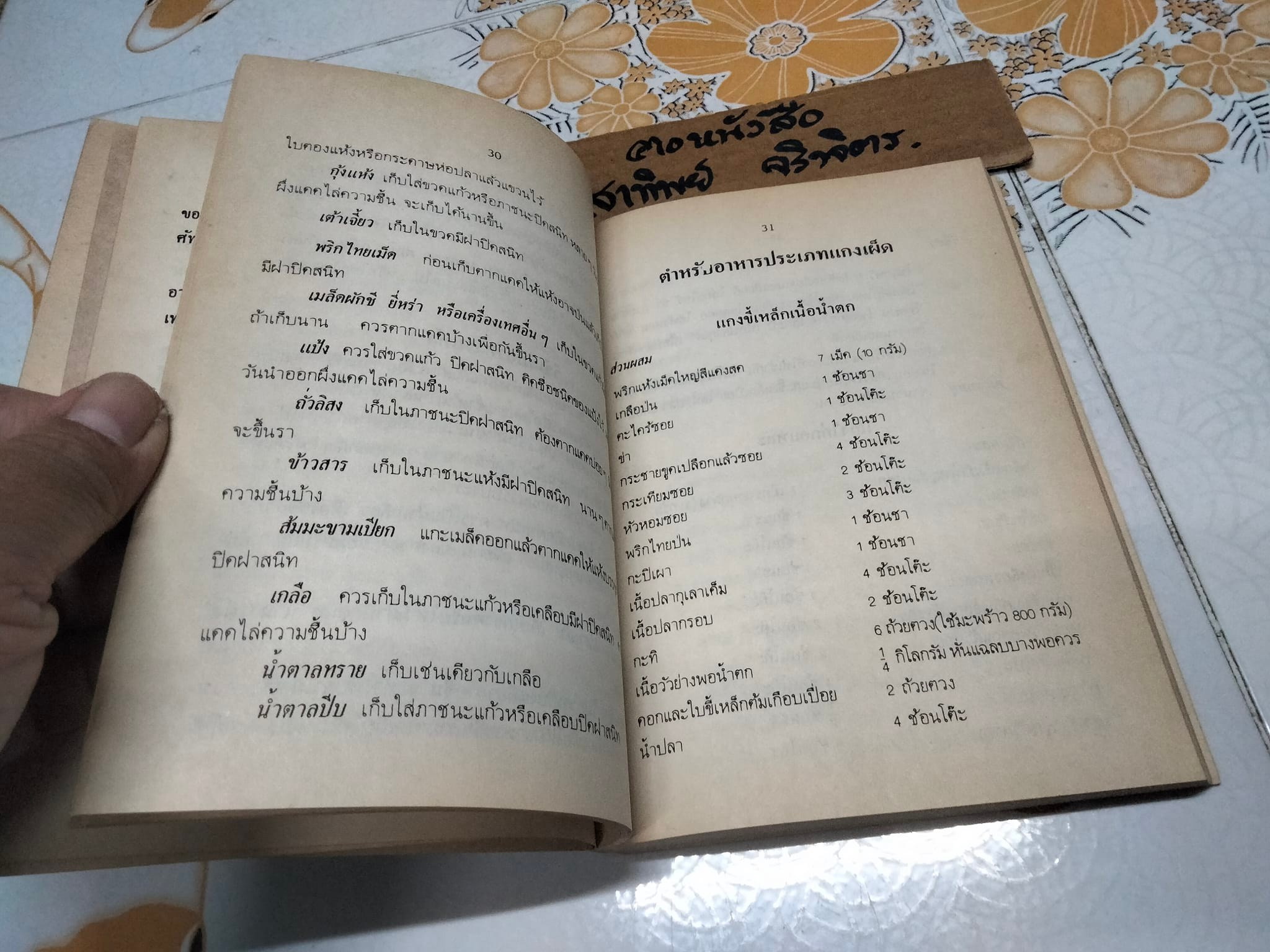 อาหารและขนมไทย (เล่ม 2) โดย จรรยา สุบรรณ์ **สินค้าหมด**