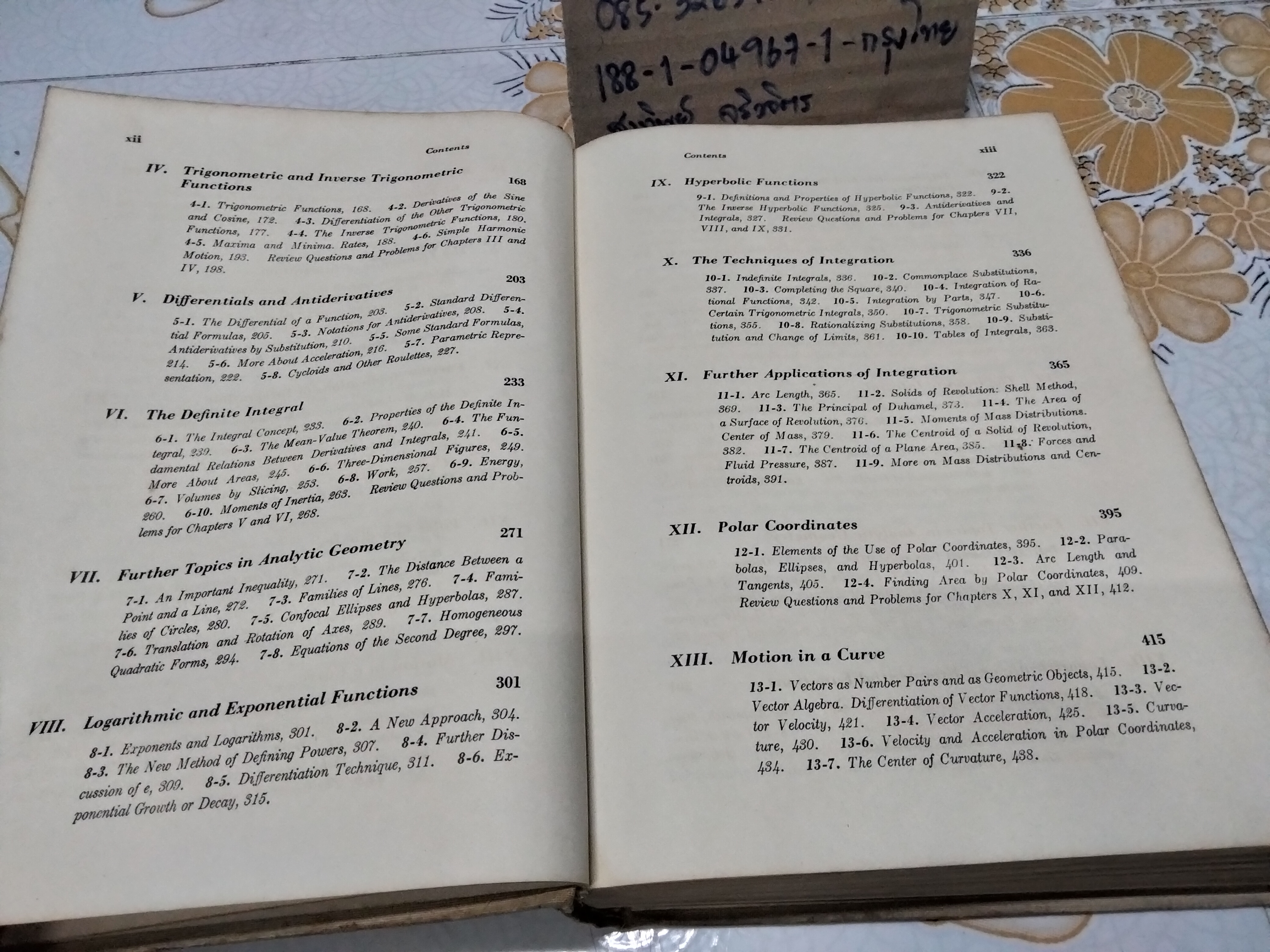 Calculus with Analytic Geometry by Angus E. Taylor (1959)