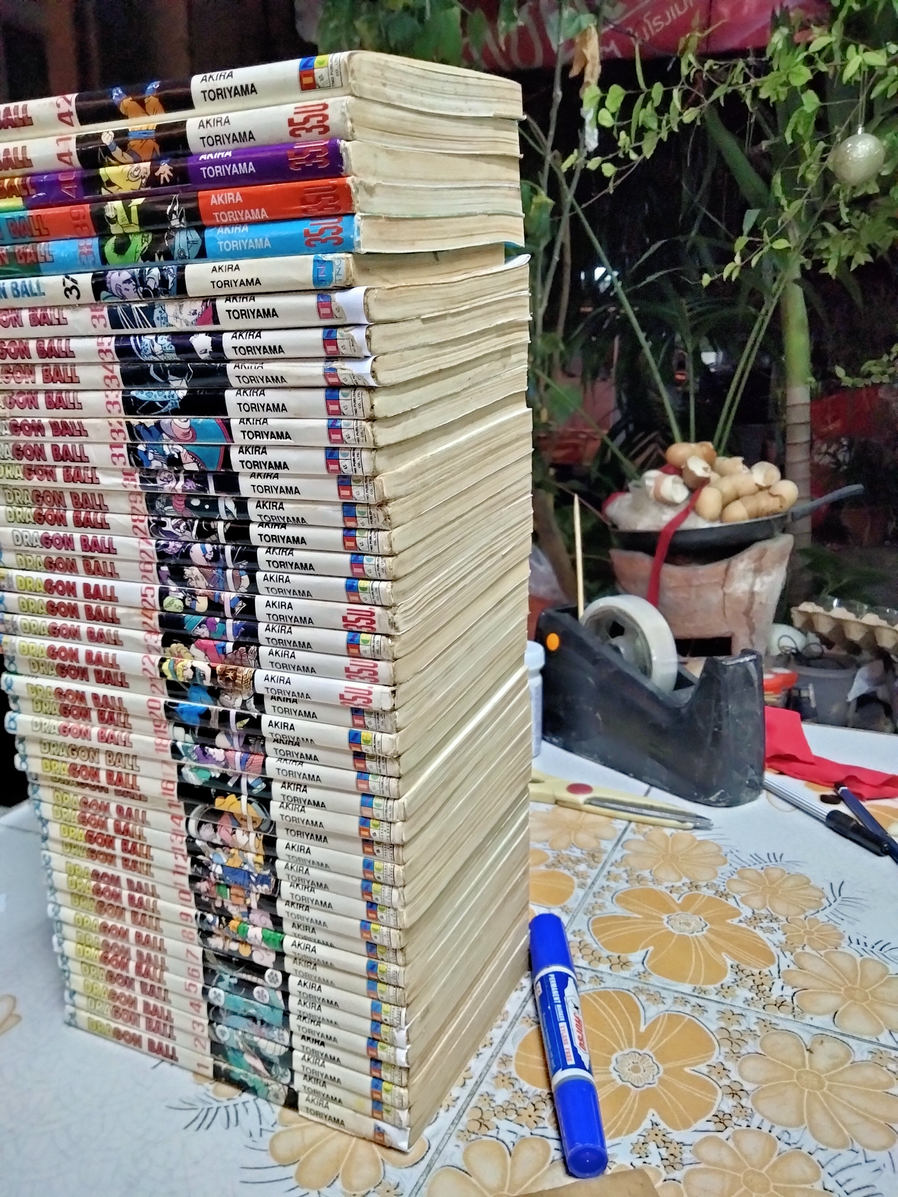 Dragon Ball ดราก้อนบอล (สันขาว+สันสี) ครบชุด 42 เล่มจบ **หนังสือเช่า สภาพพอใช้