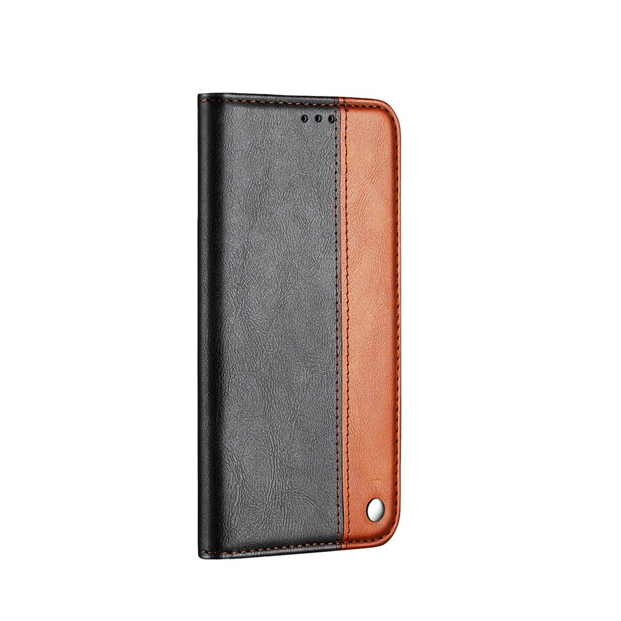Case iPhone 11 Pro Max #เคสฝาพับปกหนัง PU แบบกระเป๋าสตางค์สีทูโทน Retro PU Leather Card Slot Cover