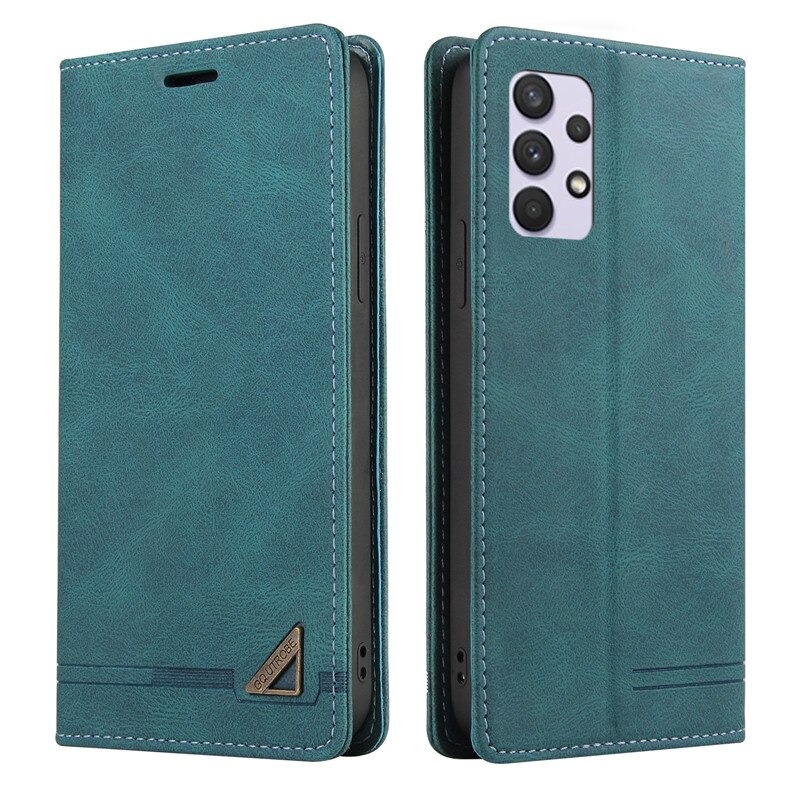 เคส Samsung Galaxy A72 / A72 5G #เคสฝาพับหนัง PU สไตล์กระเป๋าสตางค์พร้อมช่องใส่การ์ด Luxury Flip Stand Card Phone Leather Wallet Cover Casing