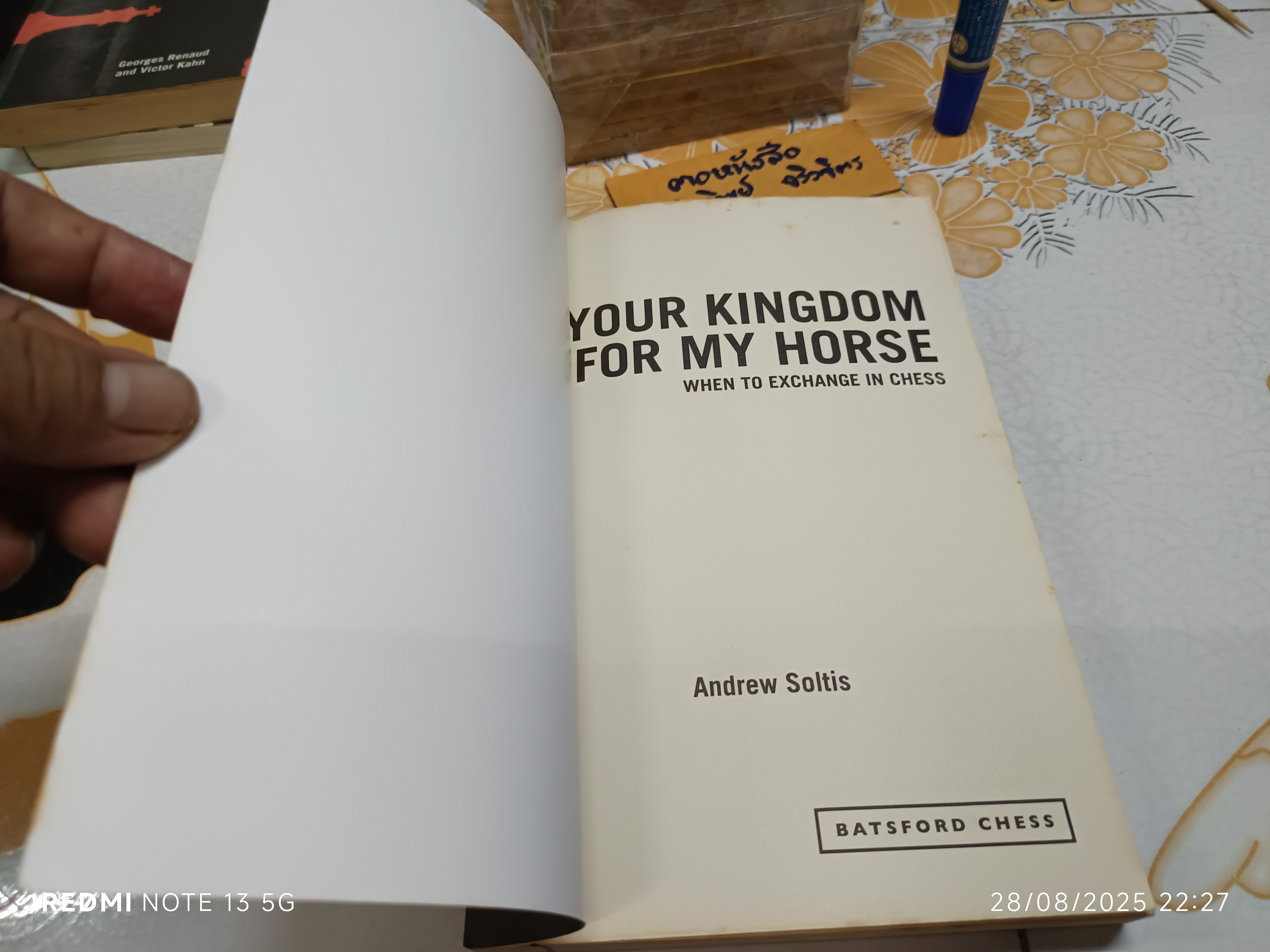 Your Kingdom for My Horse : When to Exchange in Chess เขียนโดย Andrew Soltis