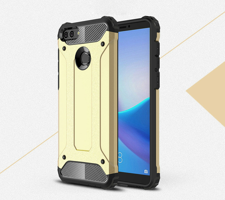 เคส Huawei Y9 (2018) #เคสฝาหลังเกราะป้องกัน ไฮบริด พลาสติก+TPU
