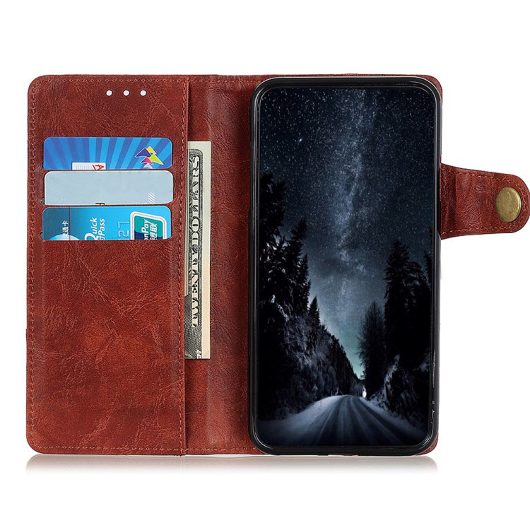 Case Huawei Y9 Prime 2019 #เคสฝาพับหนัง PU ผิวหนังม้า S-shape Crazy Horse Texture Wallet Leather