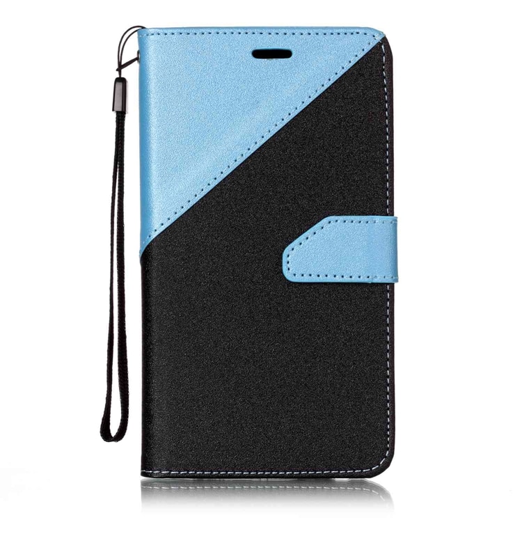 Case Asus Zenfone 3 Max ZC553KL #เคสฝาพับแบบกระเป๋าสตางค์หนัง PU สีทูโทน