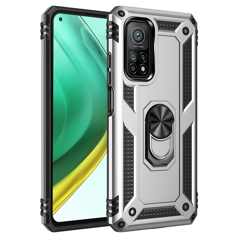 เคส Xiaomi Mi 10T Pro #เคสฝาหลัง Hybrid TPU+PC มีแหวนสวมนิ้ว