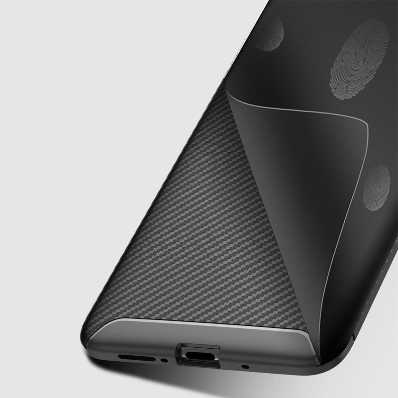 Case Huawei Mate 20 X #เคสฝาหลังนิ่ม Carbon Fiber Anti-drop TPU Protection