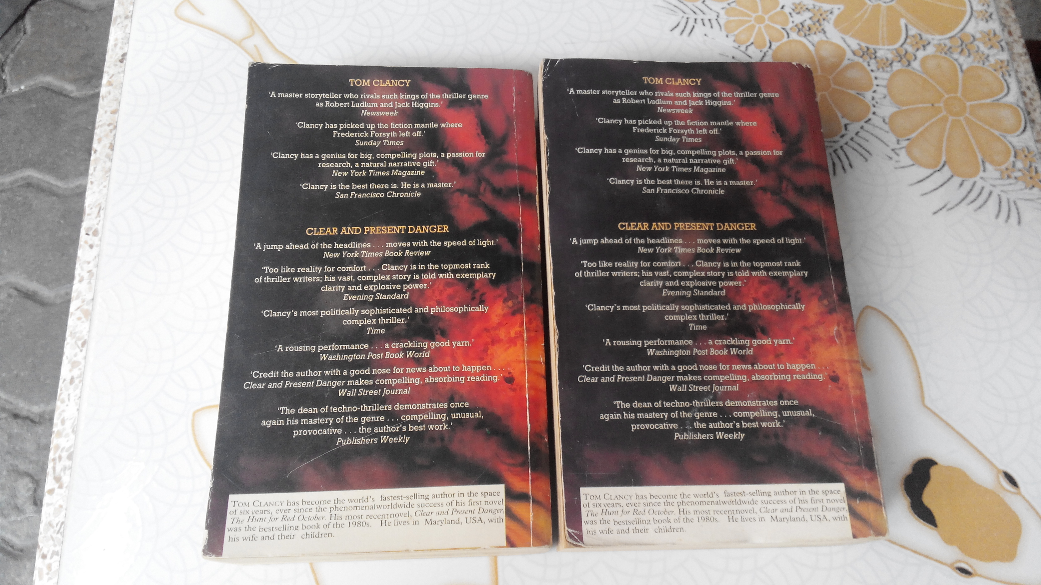 THE SUM OF ALL FEAR นักรบเกมโลกันต์ - TOM CLANCY ภาษาไทย ( 2 เล่มจบ )