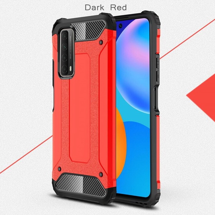 Case Huawei Y7a #เคสฝาหลังเกราะป้องกัน ไฮบริด พลาสติก+TPU Heavy Duty Rugged Hybrid