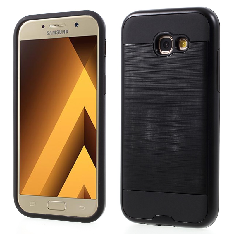 Case Samsung Galaxy A7 2017 #เคสฝาหลังพื้นผิวแปรง ไฮบริด พลาสติก + TPU สวยหรูโดดเด่นและทันสมัย