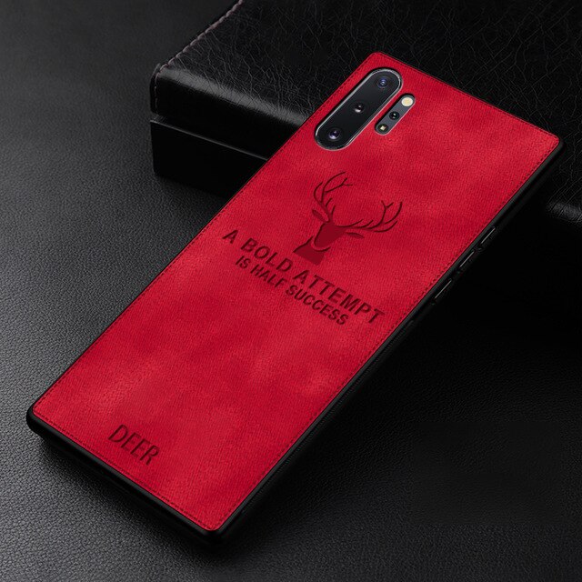 Case OPPO Reno 4 4G#เคสฝาหลังเคลือบผิวผ้า PC + TPU Retro Velvet Cloth Coated