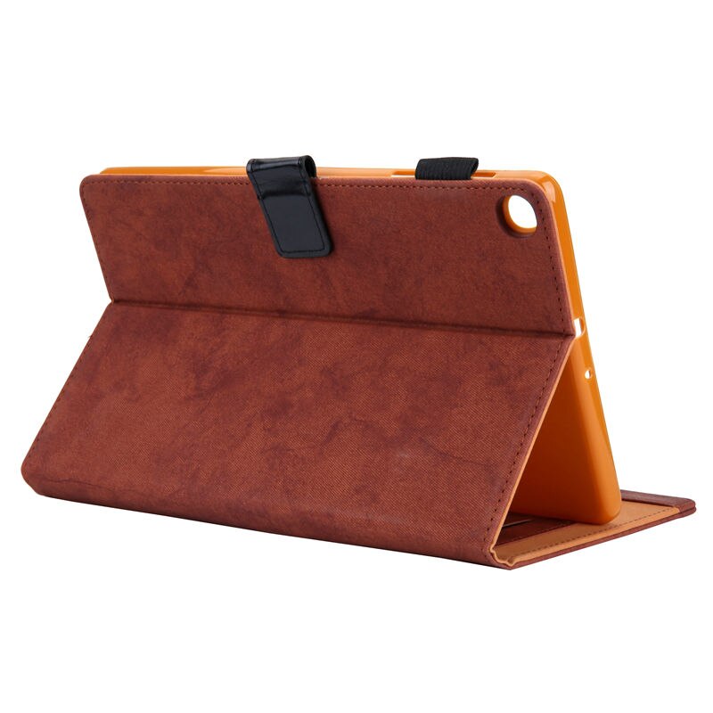 เคส Samsung Galaxy Tab A7 Lite 8.7" (T220,T225) #เคสฝาพับหนัง PU มีช่องใส่บัตร Business Style Auto Wake & Sleep Leather Case with Card Storage