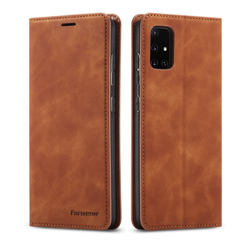 Case Samsung Galaxy S10 Lite #เคสฝาพับแบบกระเป๋าสตางค์ FORWENW Leather Wallet Case
