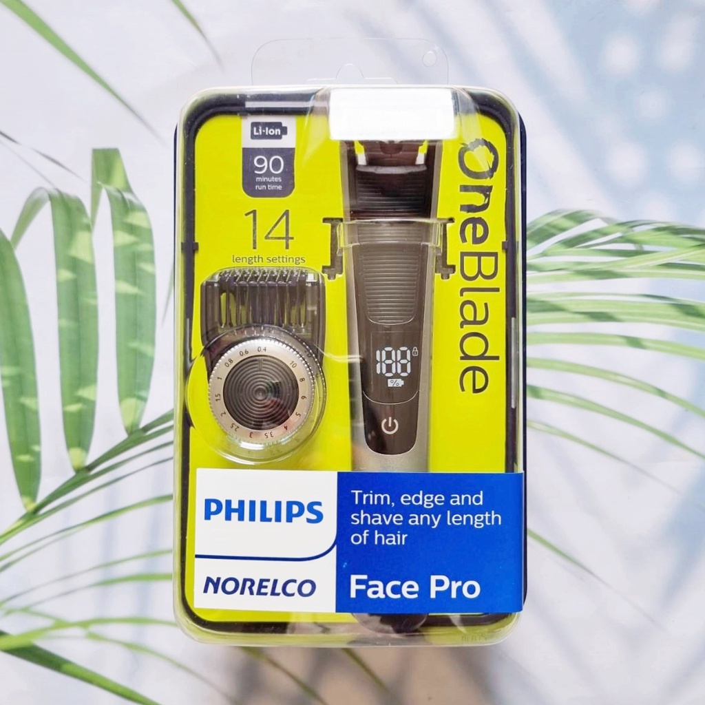 Philips® Norelco OneBlade Face Pro Electric Trimmer and Shaver QP6520/70 ฟิลิปส์ เครื่องโกนหนวดไฟฟ้า ที่กันจอน&โกนหนวด