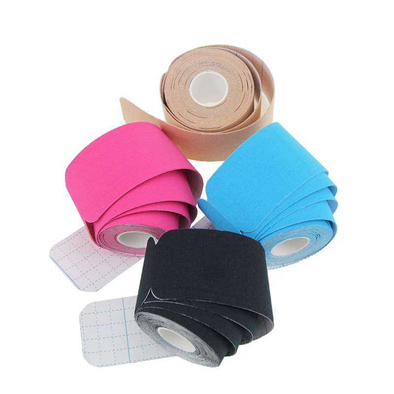 เทปบำบัด เทปติดกล้ามเนื้อ ขนาด 5cm ยาว 5m Muscle sports tape (P04)