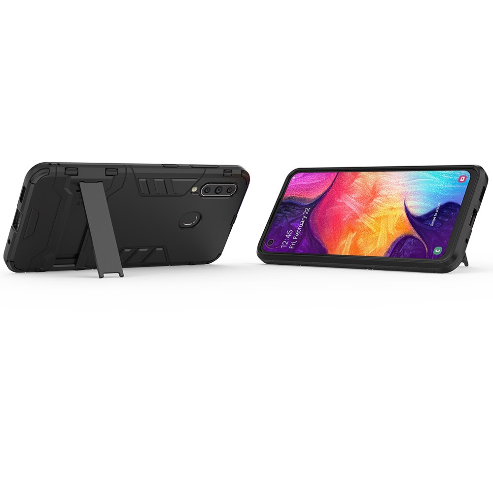 เคส Samsung Galaxy A20s #เคสฝาหลังพลาสติก ไฮบริด TPU + Kickstand (สินค้าพร้อมส่ง)