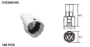 ปลั๊กต่อสายไฟในรถยนต์ AUTOMOTIVE CONNECTORS,090 SMTO MT SERIES 1.25sqmm
