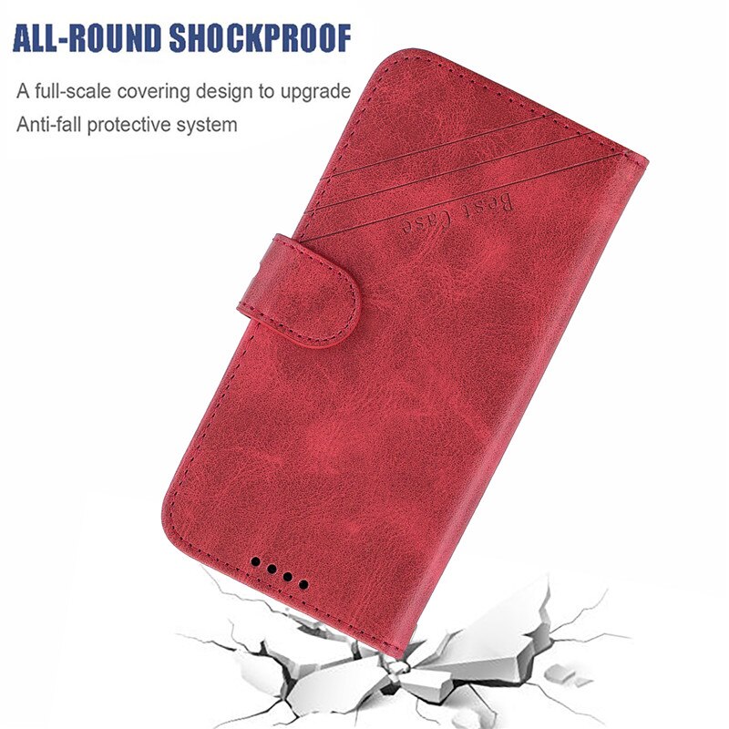 Case Huawei P40 #เคสฝาพับสไตล์กระเป๋าสตางค์หนัง PU มีสายคล้องมือ