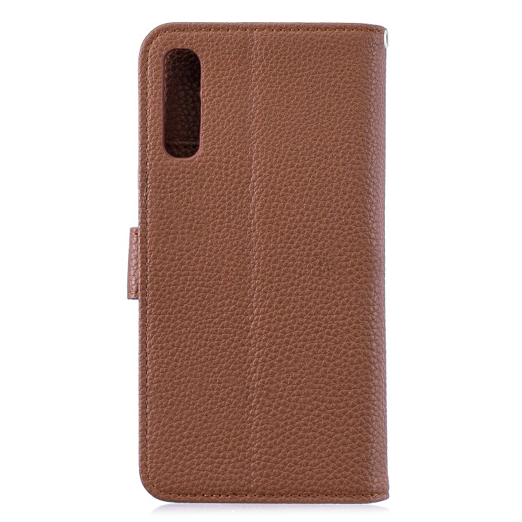 Case Samsung Galaxy A50 / A50s / A30s#เคสฝาพับแบบกระเป๋าสตางค์หนัง PU ผิวลิ้นจี่