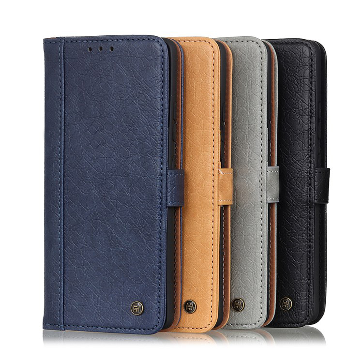 เคส iPhone 13 Pro Max #เคสฝาพับ Rhino Texture Leather Cover Shell