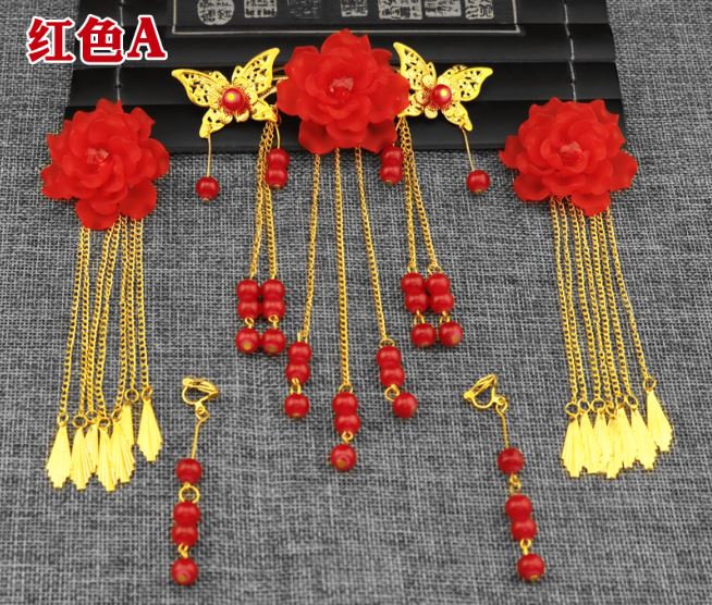 เครื่องประดับผมปิ่นปักผมเด็กผู้หญิงจีนโบราณ(แบบ 2)古典中式头饰汉服(2) Ancient Chinese Girls' Hairpin & Headdress(Type 2)