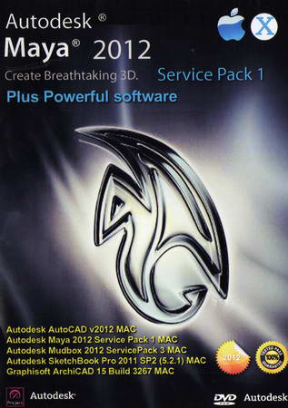 Autodesk Maya 2012 Create Breathtaking 3D SP1 ( 1 DVD )