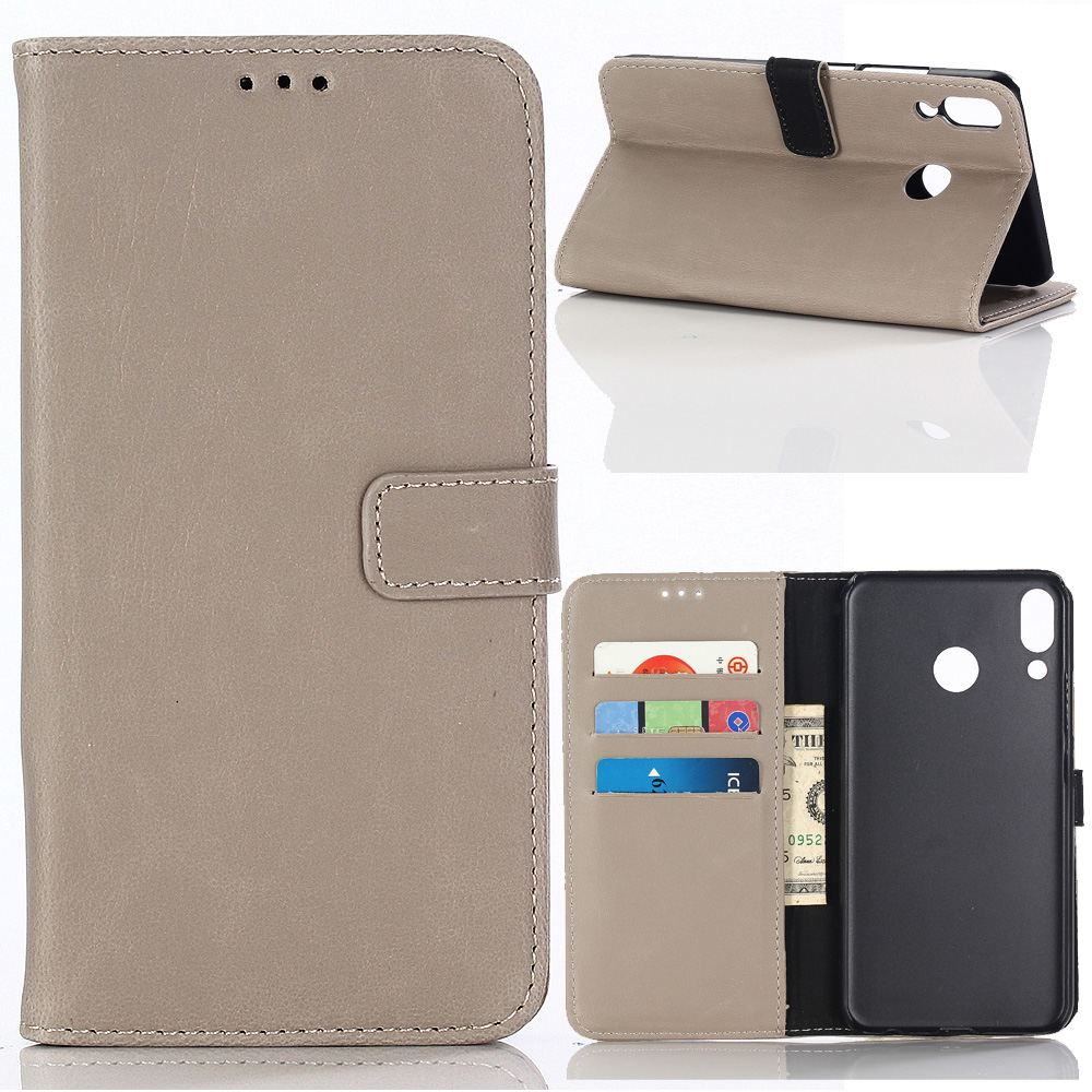 Case Asus Zenfone 5 ZE620KL / Zenfone 5Z ZS620KL #เคสฝาพับหนัง PU แบบกระเป๋าสตางค์สไตล์ย้อนยุค