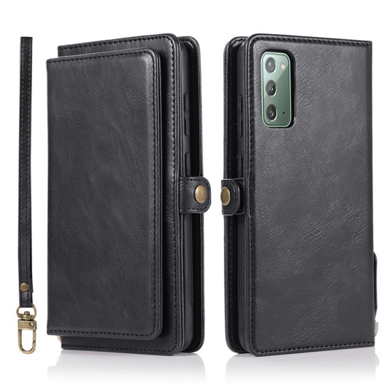 เคส Samsung Galaxy S20 FE / S20 FE 5G #เคสหนังฝาพับสไตล์กระเป๋าสตางค์ PU Wallet Split Leather 2 in 1 Card Slot + Money slot + Magnetic Separable Shell