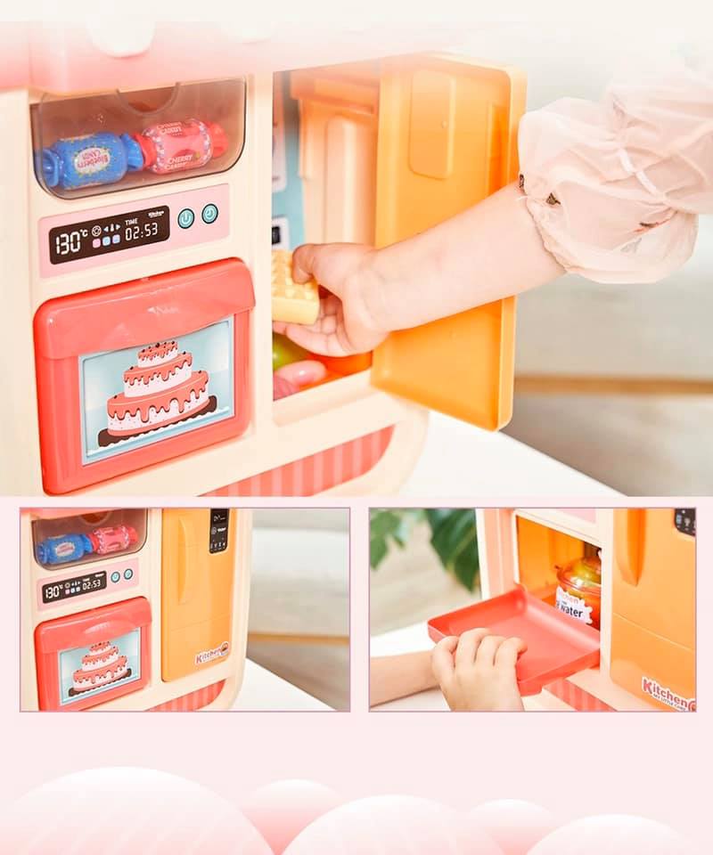 ของเล่นเด็ก ชุดครัวใหญ่ Home Kitchen สีชมพู