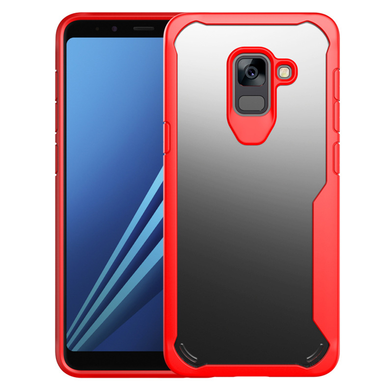 เคส Samsung Galaxy A8 (2018) #เคสฝาหลัง Hybrid Shock Absorption PC + TPU