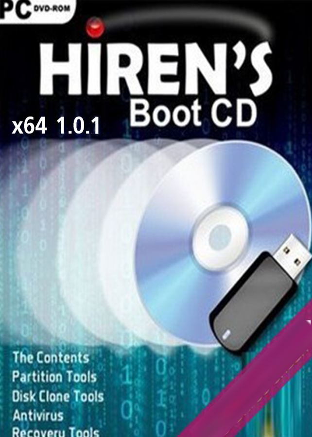 Hiren’s BootCD PE x64 v1.0.1 ( 1 DVD )