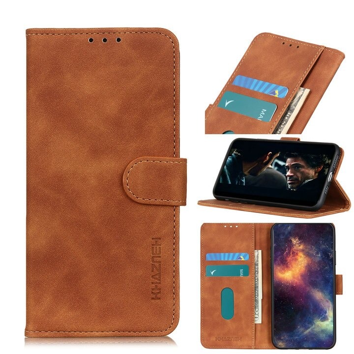 เคส Redmi Note 10 Pro #เคสฝาพับหนัง PUมีช่องเก็บบัตร KHAZNEH Retro Leather with Wallet