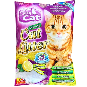 ทรายแมว Catty Cat 10 ลิตร มะนาว DB85