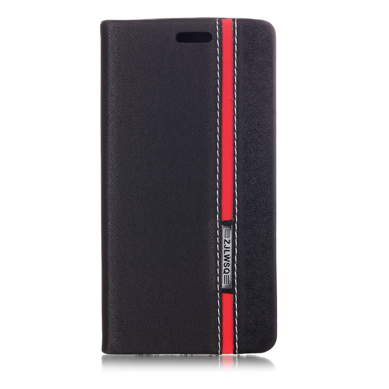 Case Huawei P20 Lite / Nova 3e #เคสฝาพับมีแถบสีด้านข้างพับตั้งได้สวยงามทันสมัย