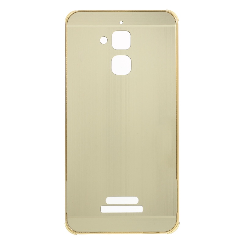 Case Asus Zenfone 3 Max ZC520TL เคสฝาหลังขอบอลูมิเนียม Brushed Plastic + Aluminum Alloy Plated Hard Cover