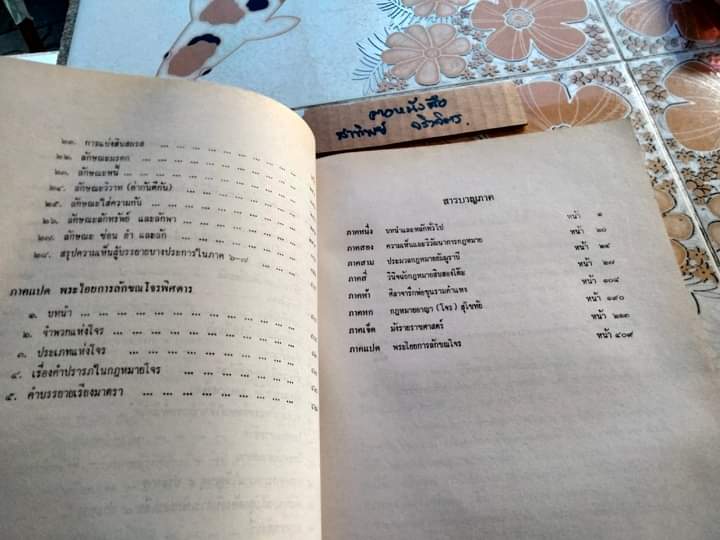 ประวัติศาสตร์กฎหมาย ชั้นปริญญาโท อนุสรณ์งานพระราชทานเพลิงศพ หลวงสุทธิวาทนฤพุฒิ (สอ้าน รมยานนท์) เมื่อวันที่ 30 มกราคม 2529 - หนังสือมีคราบน้ำ
