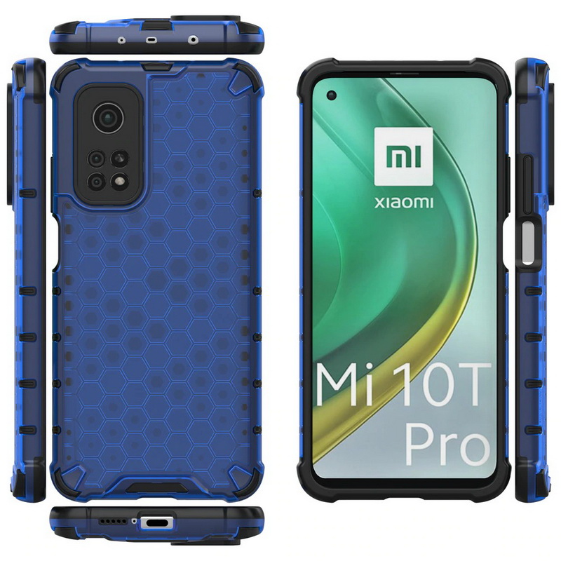 Case Xiaomi Mi 10T #เคสกันกระแทก Honeycomb Shock Absorber TPU + PC + Silicone Hybrid