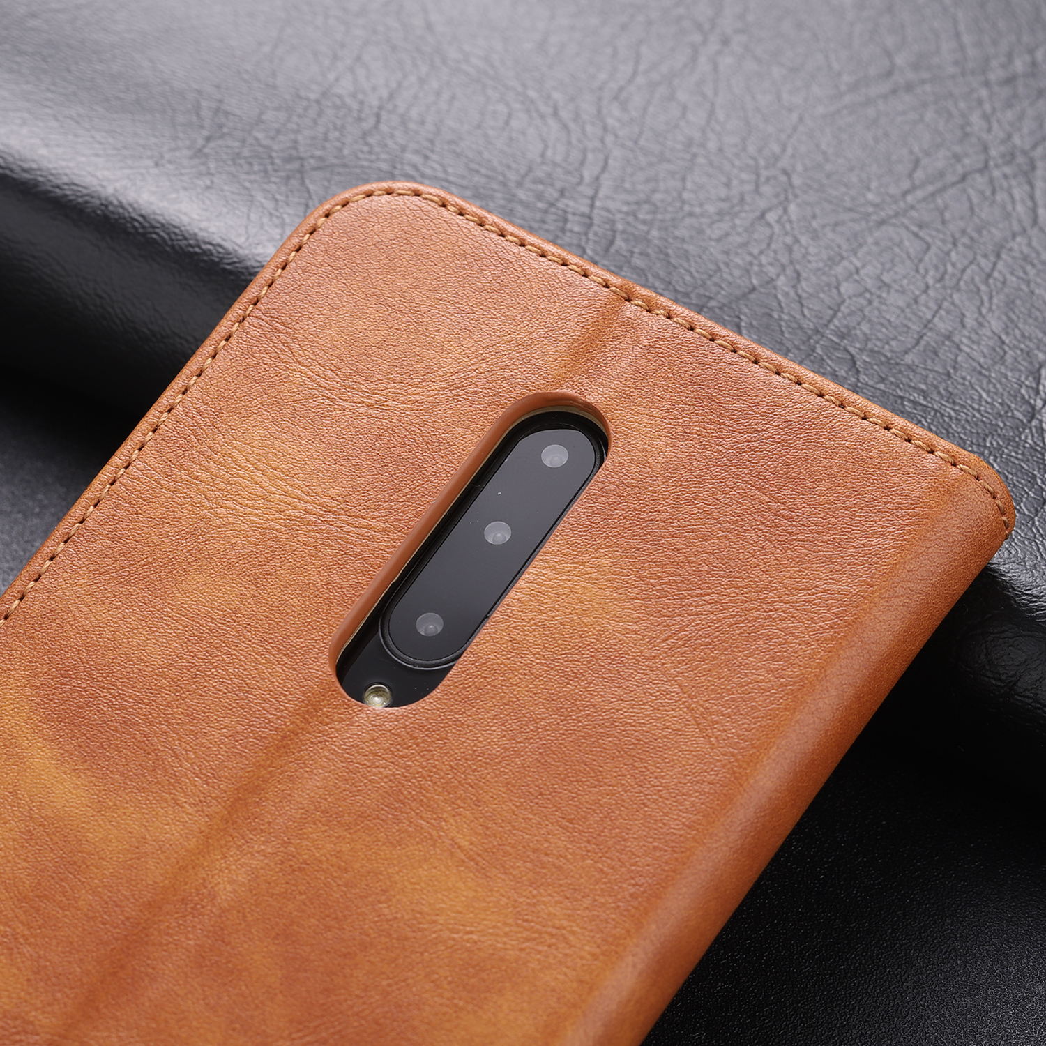 Case OnePlus 7 Pro #เคสฝาพับ AZNS หนัง PU สไตล์ Retro เคสคุณภาพดีราคาถูก