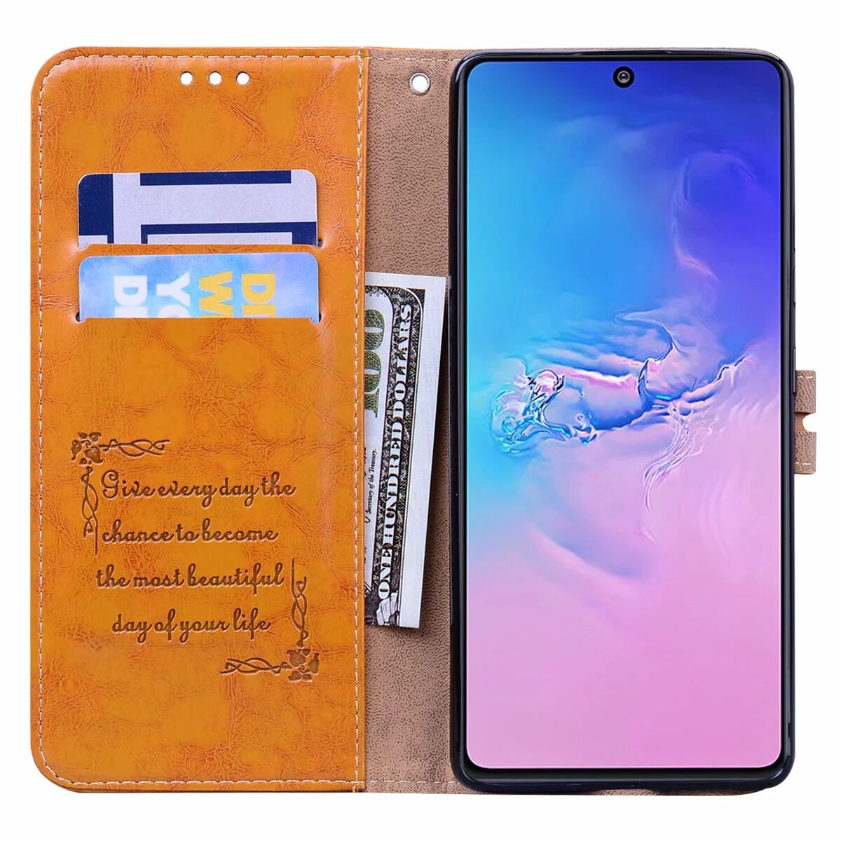 Case Samsung Galaxy A51#เคสฝาพับหนัง PU HAT PRINCE Vintage Style Oil Wax สไตล์วินเทจผิวมันแบบกระเป๋าสตางค์