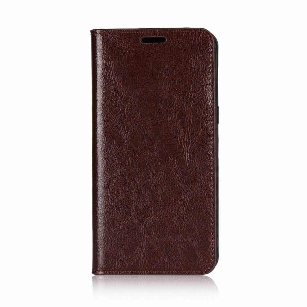 Case Samsung Galaxy A8 (2018) #เคสฝาพับหนังแท้แบบกระเป๋าสตางค์คุณภาพดี Crazy Horse Genuine Leather Cover