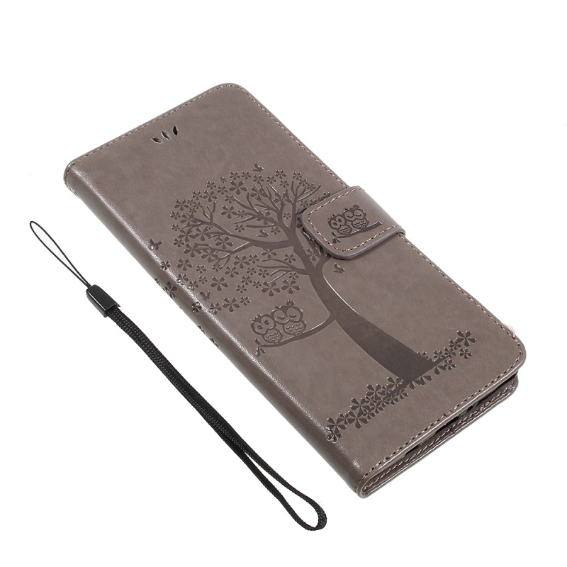 เคส Samsung Galaxy Note 8 #เคสฝาพับรูปแบบกระเป๋าสตางค์ลายนกฮูกกับต้นไม้