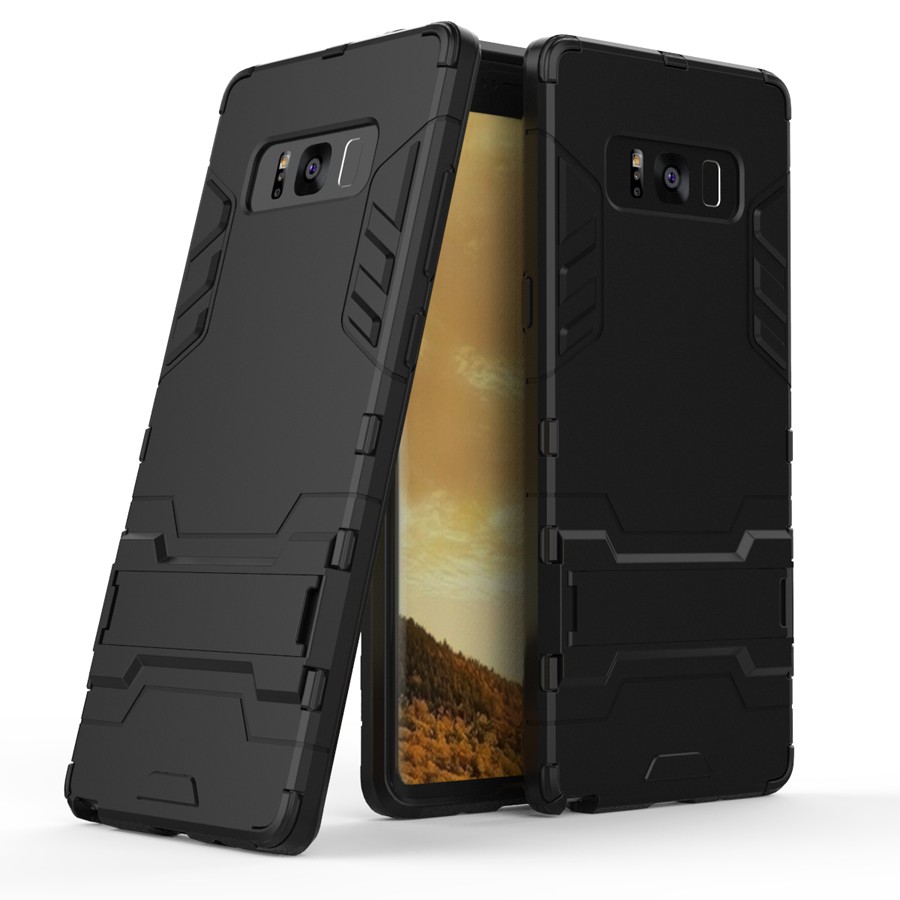 Case Samsung Galaxy Note 8 #เคสฝาหลัง Cool Guard ไฮบริด พลาสติก+TPU มีขาตั้งในตัว