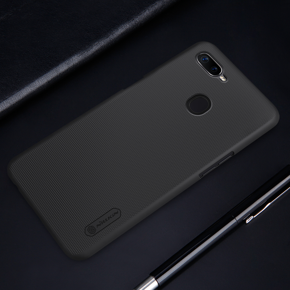 เคส OPPO F9 #เคสฝาหลังแข็ง NILLKIN แท้รุ่น Super Frosted Shield Hard Cover คุณภาพดีราคาเบาๆสบายกระเป๋า