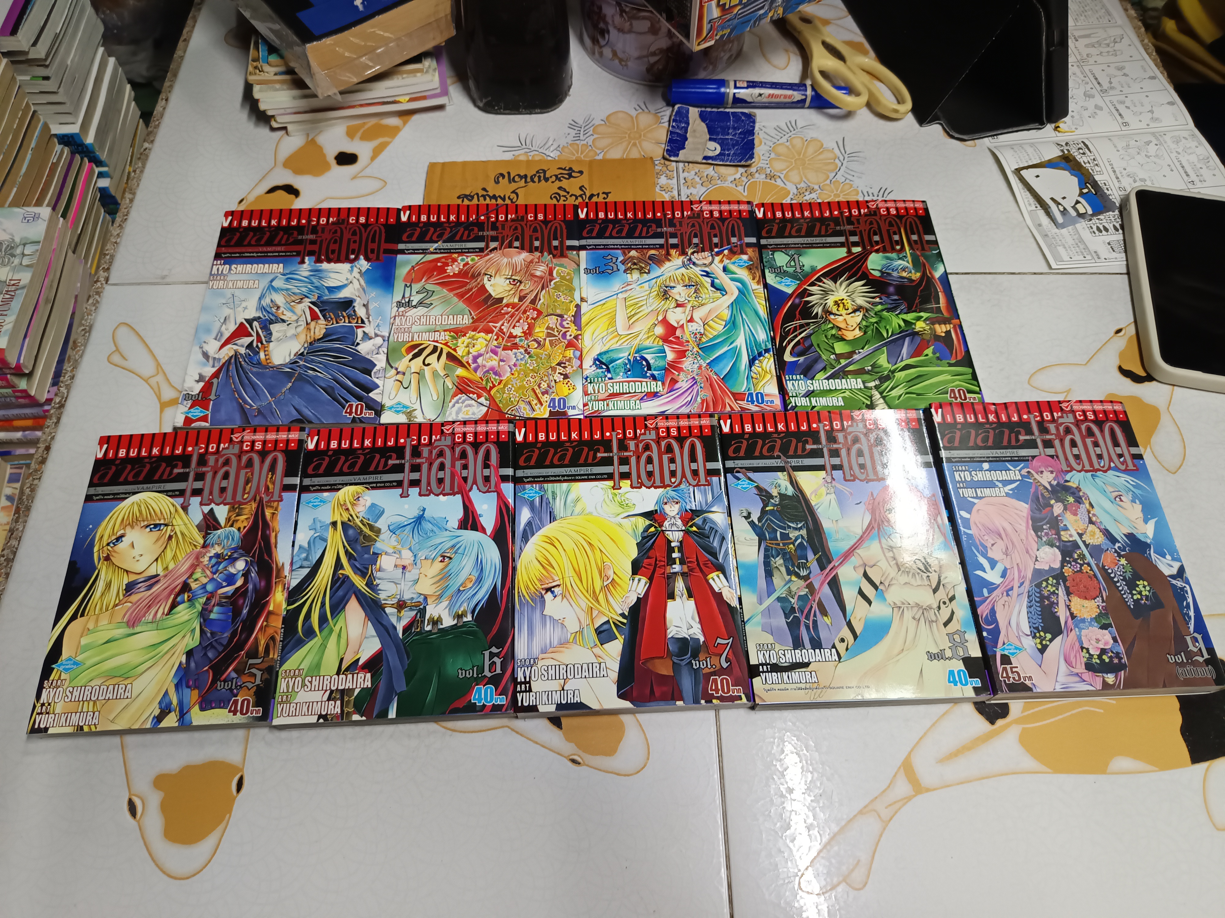 ล่าล้างกางเขนเลือด (The Record of Fallen Vampire) ครบชุด 9 เล่มจบ