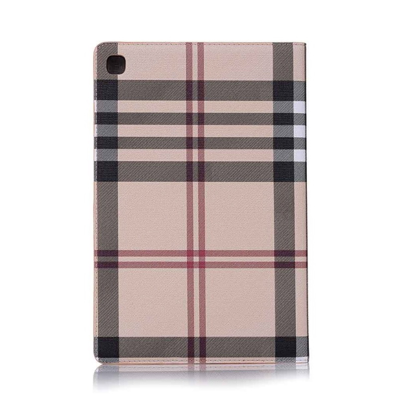 Case Samsung Galaxy Tab A 8.0 (2019) SM-P200 P205 #เคสฝาพับกระเป๋าสตางค์หนัง PU รูปแบบลายสก็อต