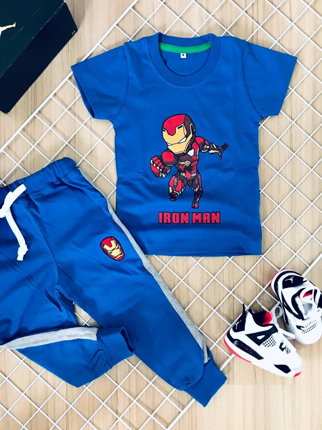 ชุดเด็ก set เสื้อกับกางเกง ลายฮีโร่