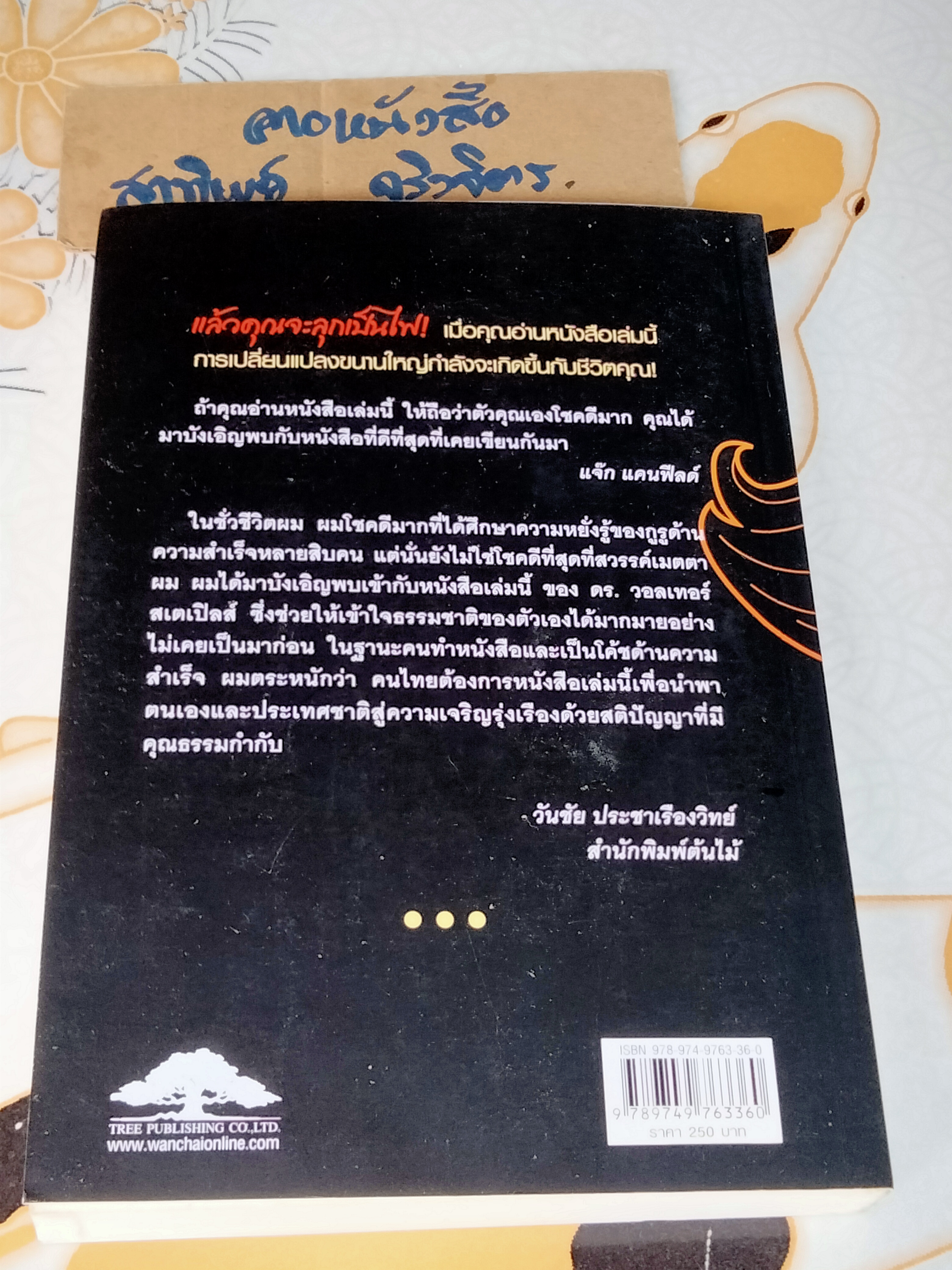 หาตัวตนแท้ให้พบ หนทางสู่ศักยภาพที่ไร้ขีดจำกัด In Search of Your True Self , วอลเทอร์ สเตเปิลส์ เขึยน (มีคราบดินจากปลวกจางๆ-ตามรูป)