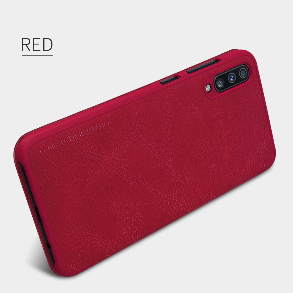 Case Samsung Galaxy A70 #เคสแบบฝาพับ NILLKIN แท้รุ่น Qin Series Card Slot คุณภาพดี
